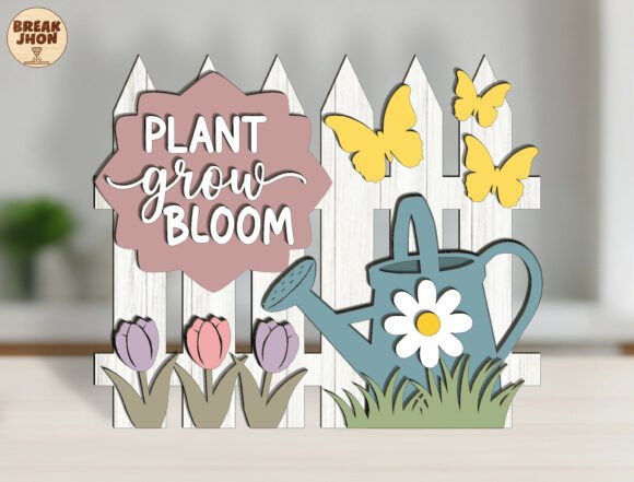 3D Layered Garden Sign: A Laser Cut File for Crafters