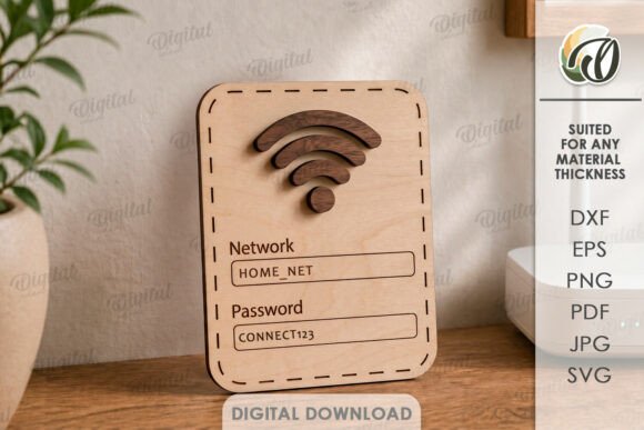 Create a Welcoming Space with a 3D Wi-Fi Password Sign Laser Cut