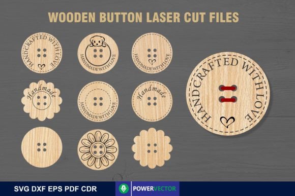 Create Unique Handmade Button Laser Cut Patterns
