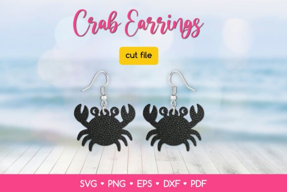 Cute Crab Earring SVG: Your Sea Animal Jewelry Template