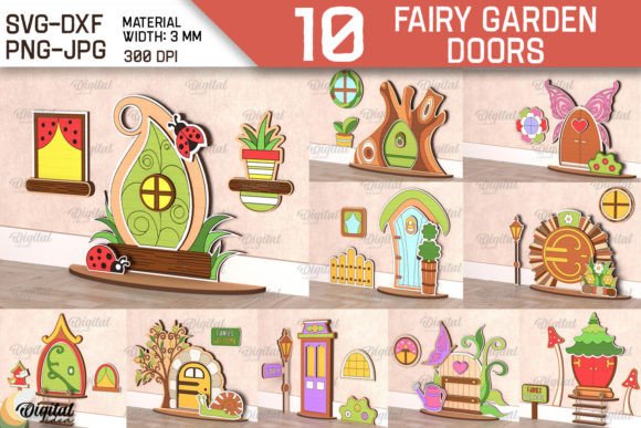 Fairy Garden Doors Laser Cut Bundle