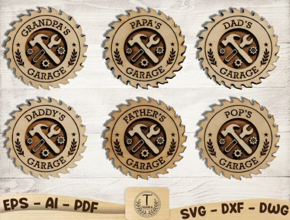 Father's Day Garage Sign SVG Bundle: Craft a Lasting Tribute