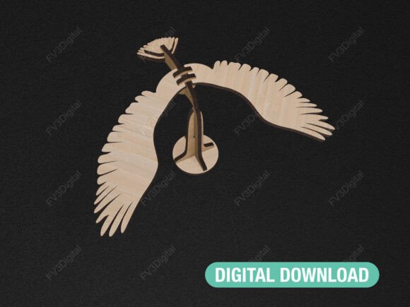 Laser Cut Files Balancing Bird Toy: A Physics Wonder