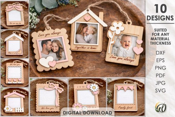 Mini Photo Frames Bundle Laser Cut Designs for Crafters