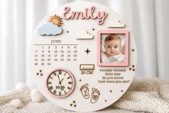 Personalized Wooden Birth Stat Sign: A Creative Asset